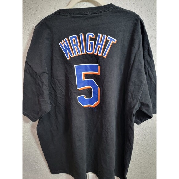 MLB New York Mets Black T-Shirt 2XL Majestic - Picture 4 of 6